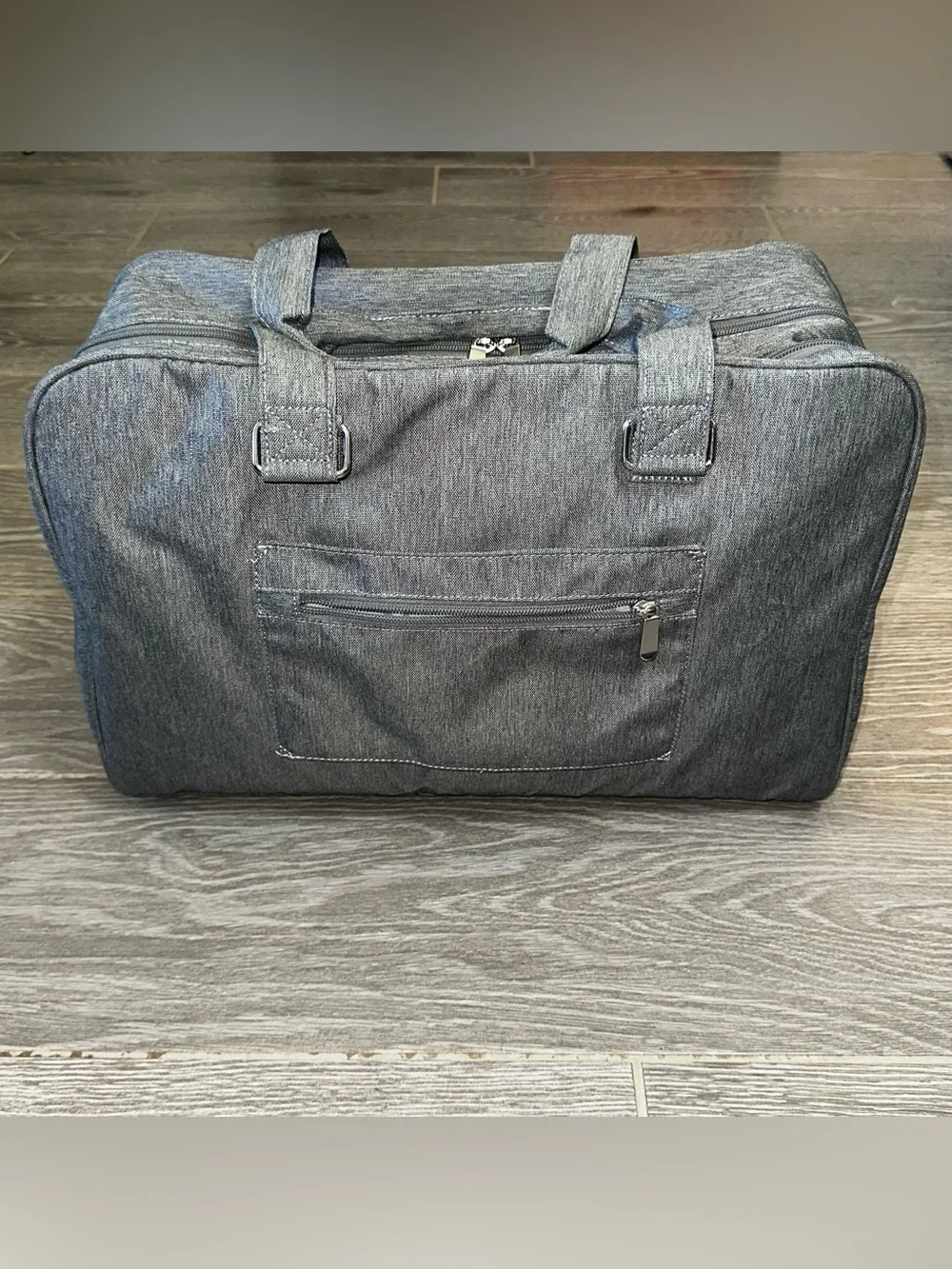 BAGSMART Weekender Bag Unisex Adults Large Gray Travel Duffel Overnight Bag